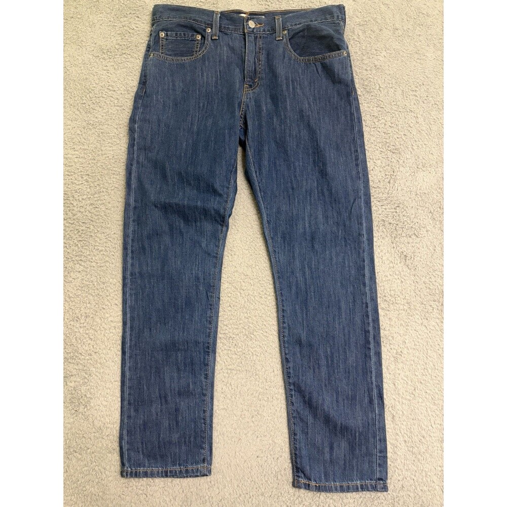 Levis Jeans Womens 30x30 Blue Medium Wash Mid Rise Middy Straight Denim Pants